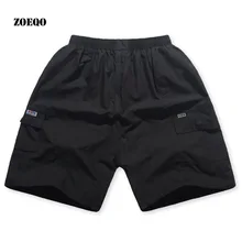 Для Мужчин's Повседневное летние шорты Для мужчин бермуды брюки Повседневное эластичный пояс Для мужчин с коротким homme пляжные свободные короткие Для мужчин 4XL