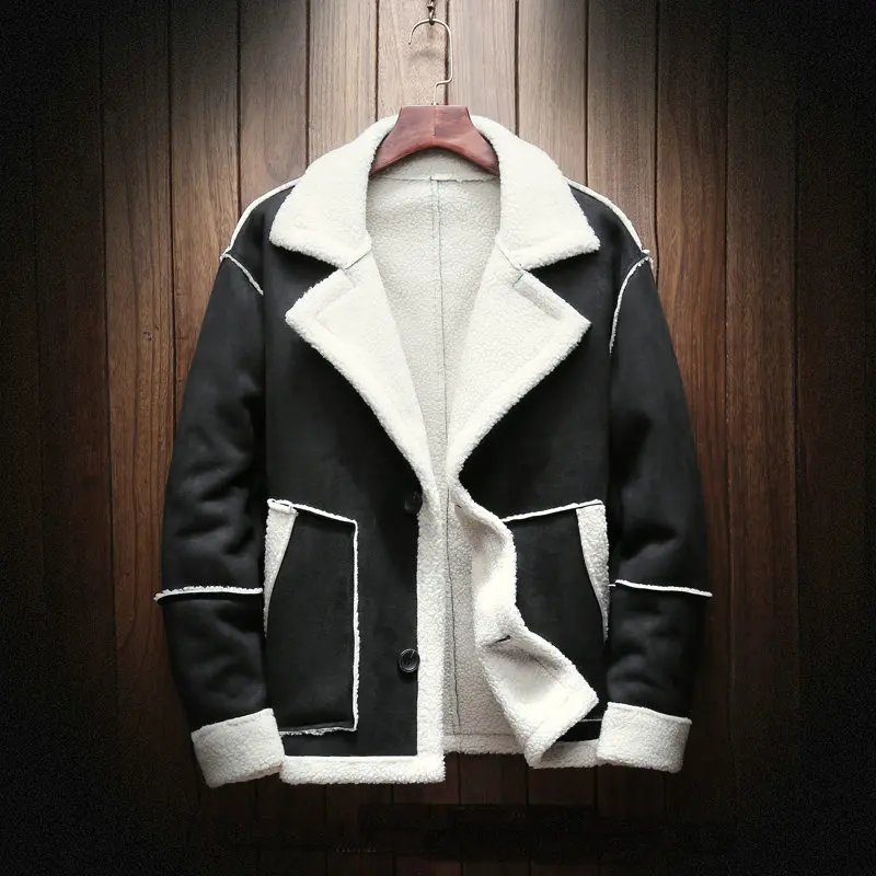 

2019 New Mens Winter Coats And Jackets Large Size Men Casual Warm Coats Winter Thicken Jackets Outwear Fur Collar Winter Parkas