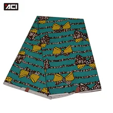 ACI новая Анкара ткань, Африканский Воск печатает Ткань 6 ярдов/шт Горячий настоящий воск африканская ткань Tissus лоскутное платье для женщин