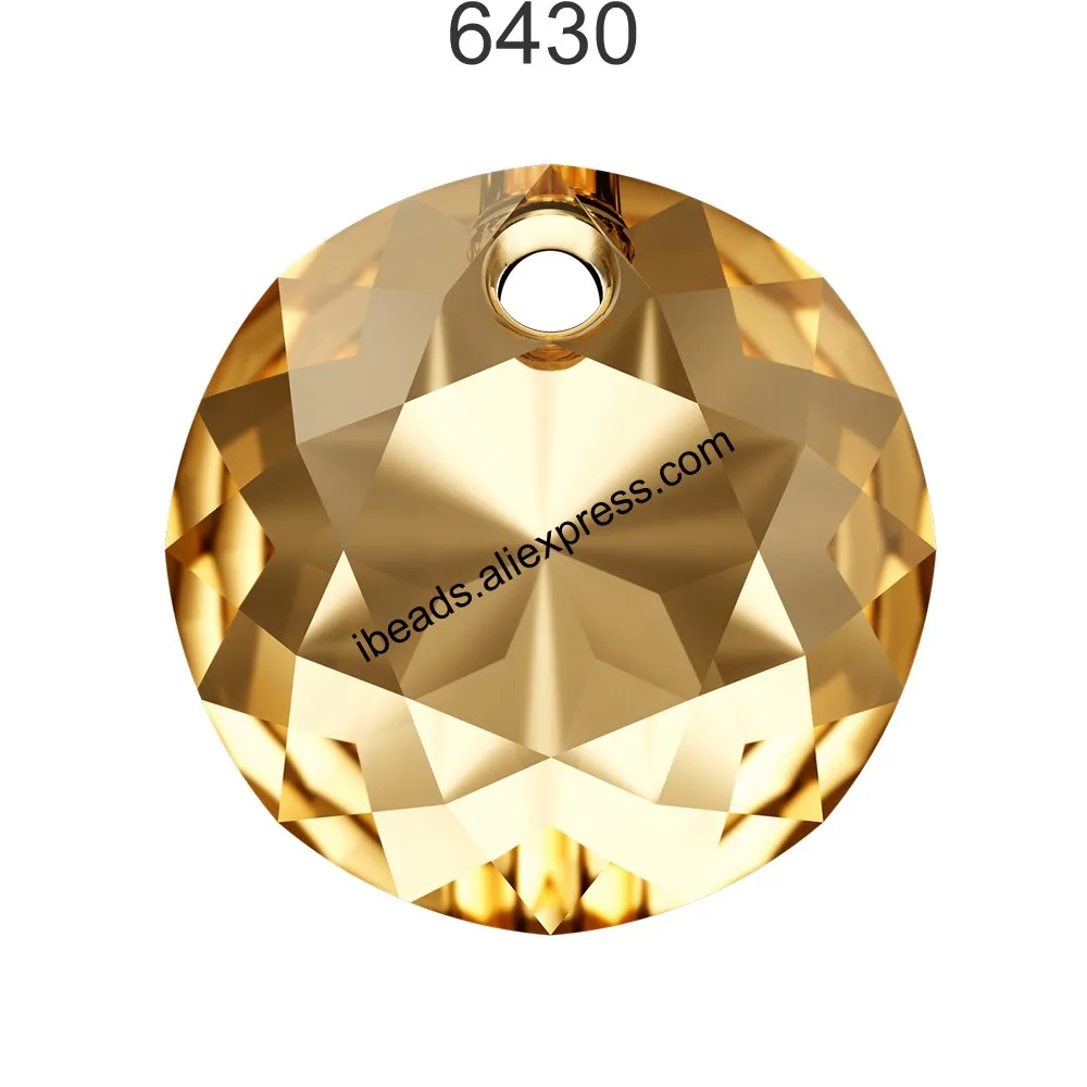 Новая(1 шт) с украшением в виде кристаллов от Swarovski 6430 классического кроя кулон сделано в Австрии свободные бусины для бижутерии, материал для рукоделия - Цвет: Crystal 001 GSHA