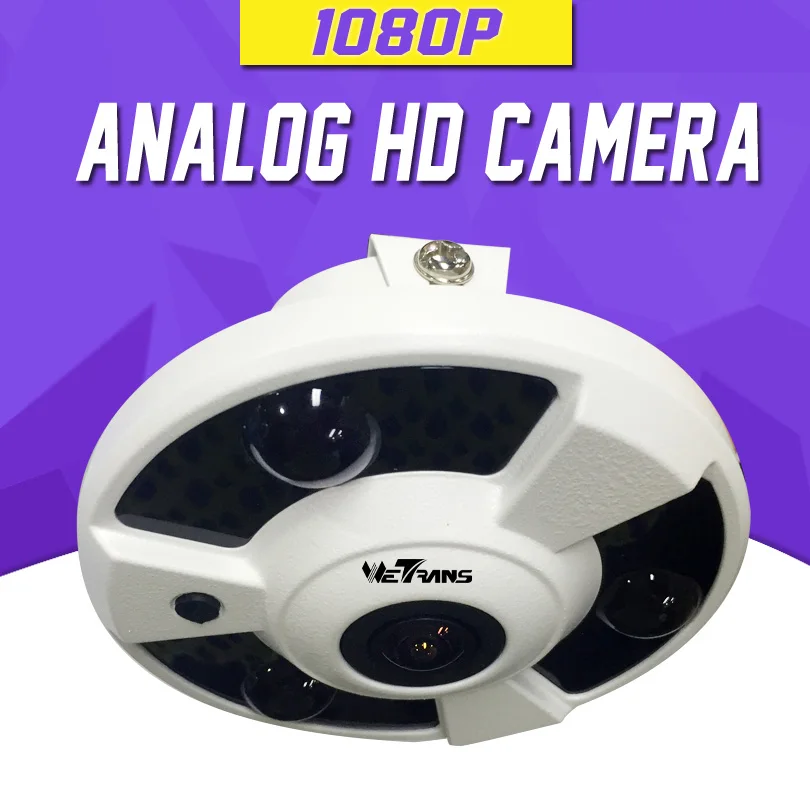 

AHD Camera 1080P SONY CMOS 1.7mm Fisheye Lens 2.0 Megapixel Full HD 15m Night Vision HD CVI HD TVI 4 in 1 Clock Camera AHD