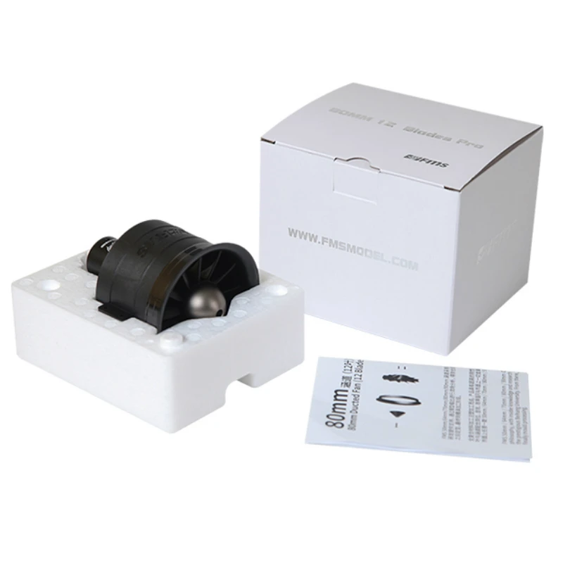 FMS 80 мм Ducted Fan EDF Jet 12 Blades с 3280 KV2100 Motor 6S Pro радиоуправляемый самолет вертолет Plane Engine
