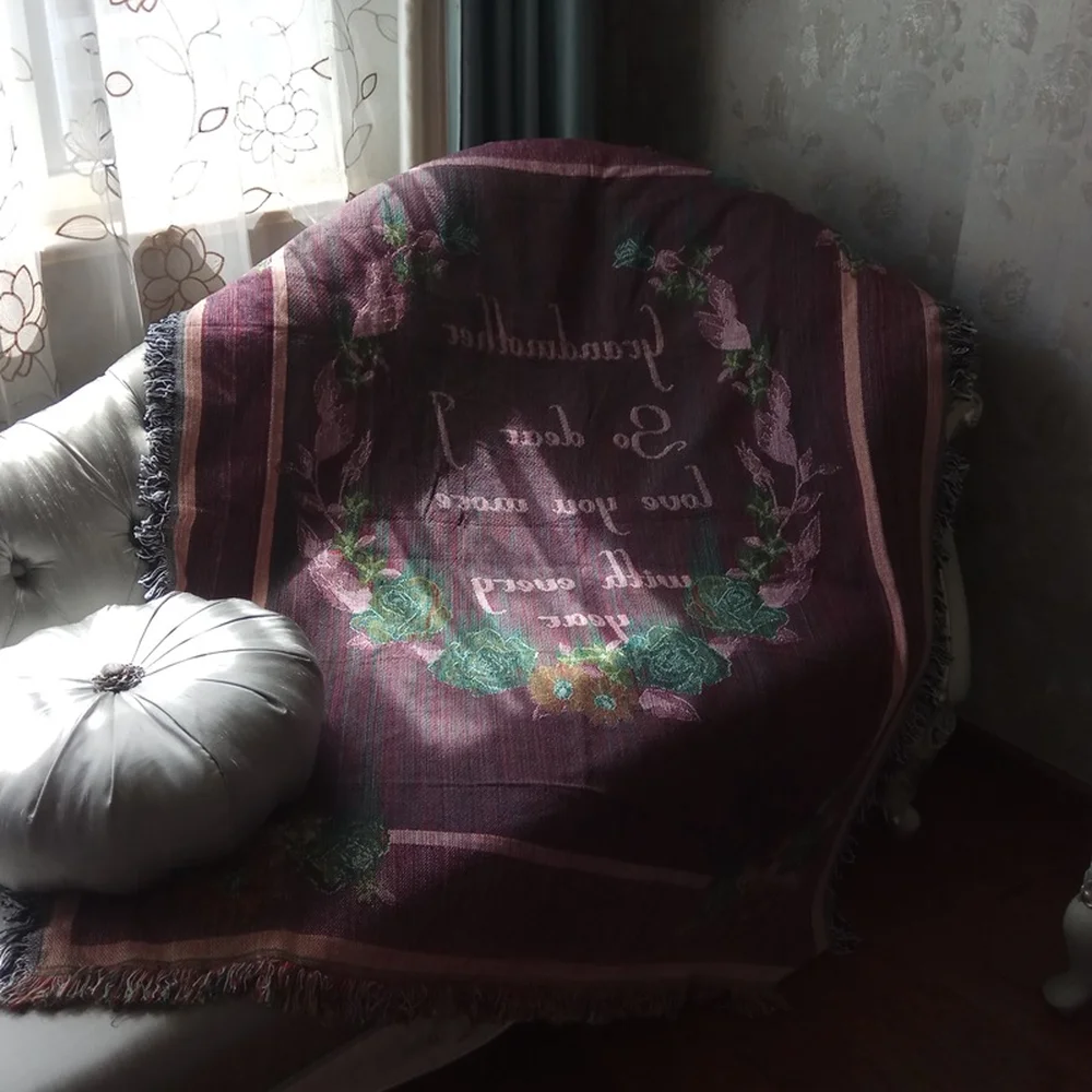 Винтажное плотное Хлопковое одеяло для отдыха, ковер, плотное, деревенский стиль, двустороннее одеяло, покрывало для кровати, диван, полотенце, гобелен, винтажный Декор