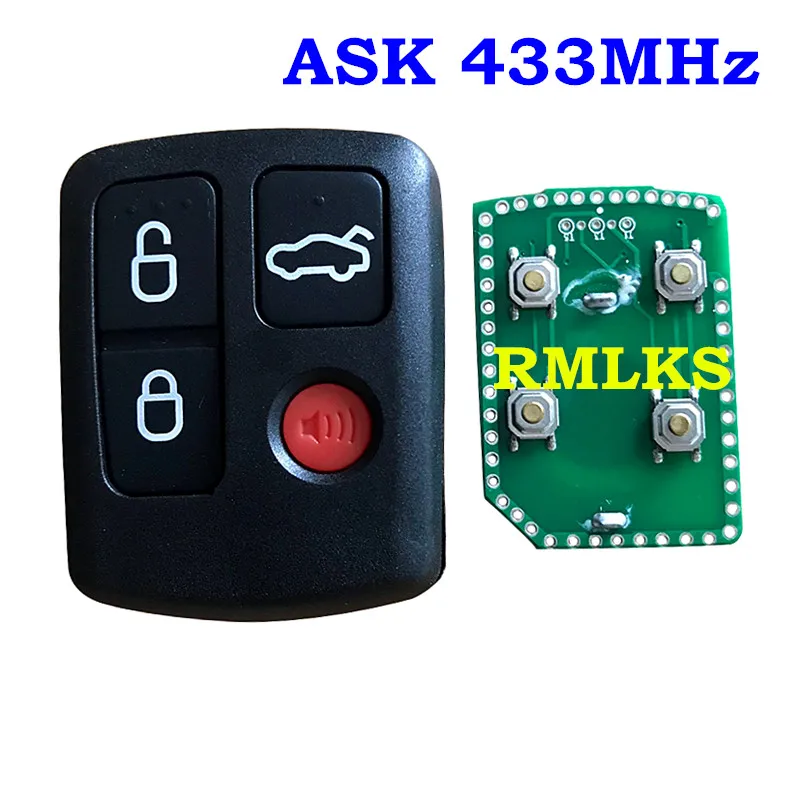 

3/4 Buttons Remote Car Key Fob 433MHz For Ford BA BF Falcon SX SY Territory XR6 XR8 FPV Fob Smart Replacement Full Car Key