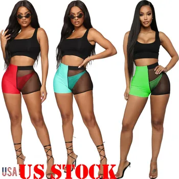 

Women See Through Hot Shorts Transparent Shorts Mesh Sheer Sexy Fashion Shorts