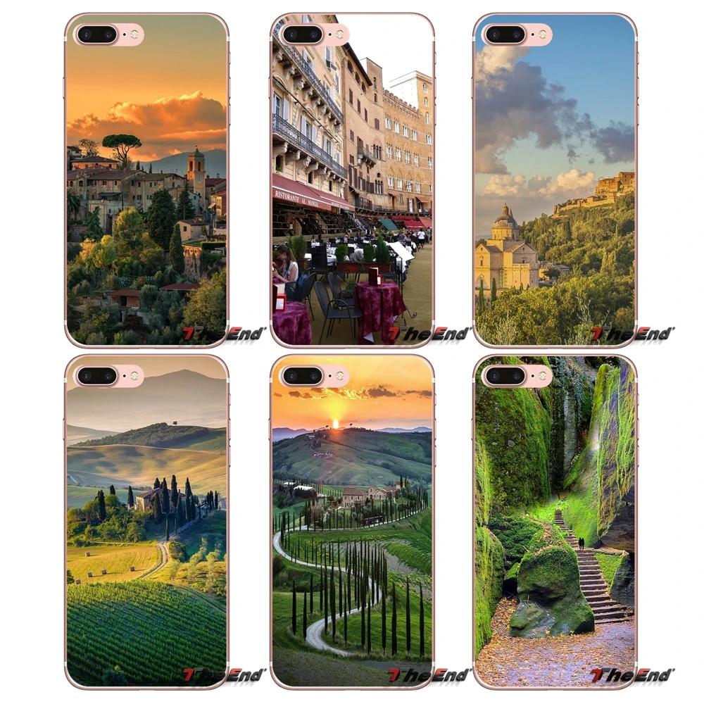 

For iPhone X 4 4S 5 5S 5C SE 6 6S 7 8 Plus Samsung Galaxy J1 J3 J5 J7 A3 A5 2016 2017 Tuscany, Italy Beautiful Mobile Phone Case