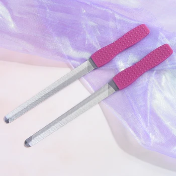 

2pcs/pack Stainess Steel Nail Files Double Sided Rough Nail File Buffering Polishing Sanding Strong Saw Nail Art Tools