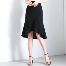 Летняя женская шифоновая юбка модные офисные женские элегантные женские юбки