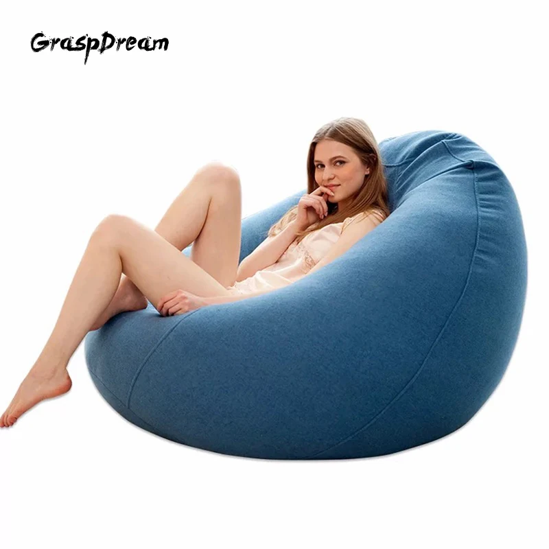 

Luxury Single flannel lazy sofa creative couch bean bag Leisure hotel furniture Simple small apartment sofa
