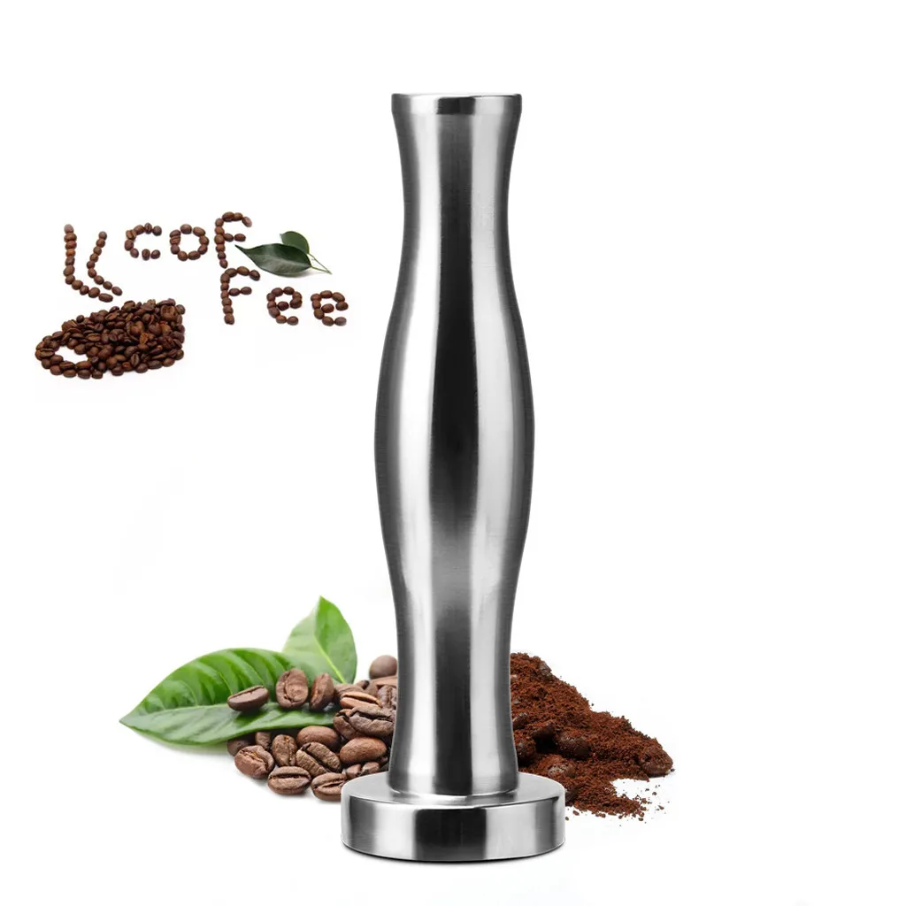 

2019 latest hot sale explosion practical stainless steel solid espresso tamping hammer for coffee bean press