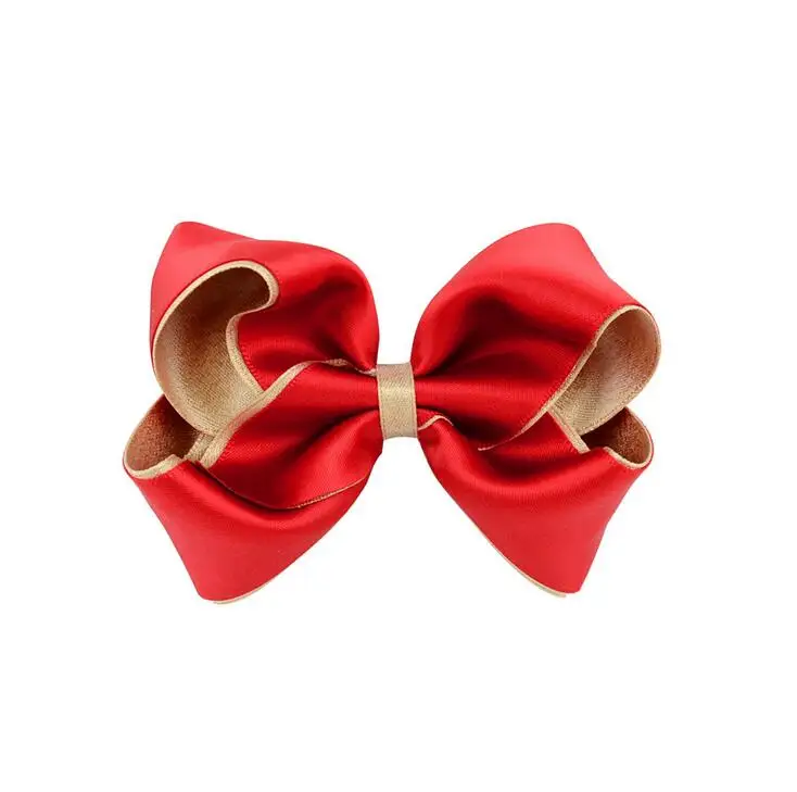 satin two tone twisted hairbow1