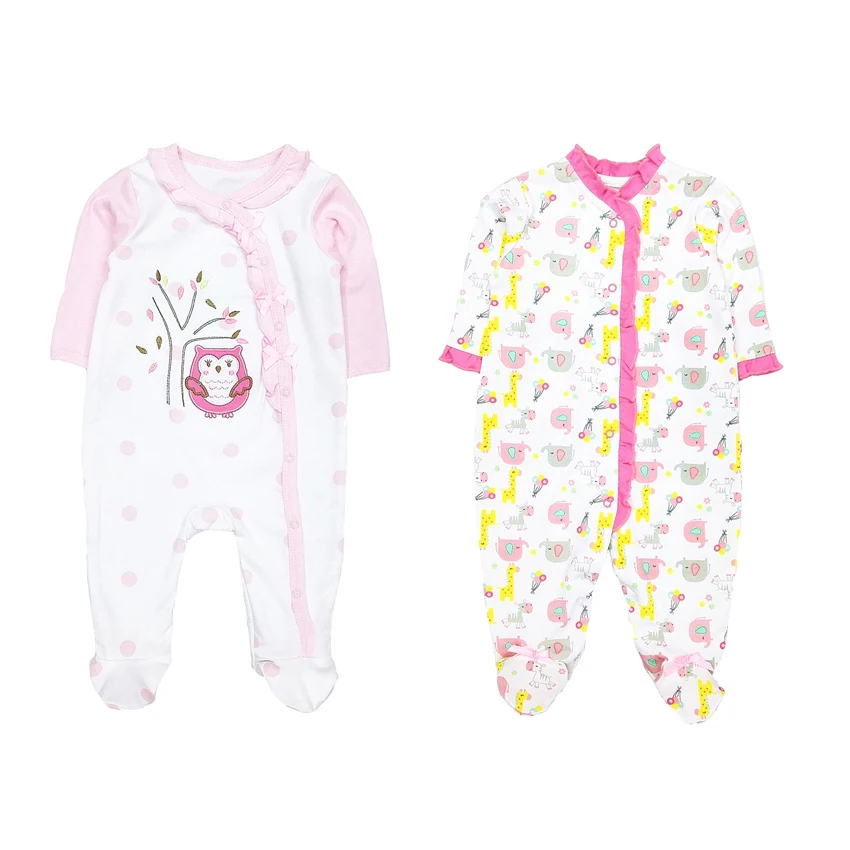 

Baby fashion romper 2019 newborn baby girl clothing 100% cotton cute pink ropa long sleeves cartoon de bebe infant clothes