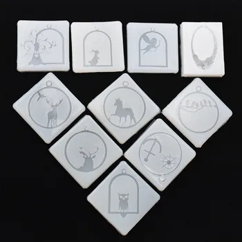 

jewelry frame animals pendant Resin Silicone Mold Resin Silicone Mould handmade DIY Jewelry Making epoxy resin molds