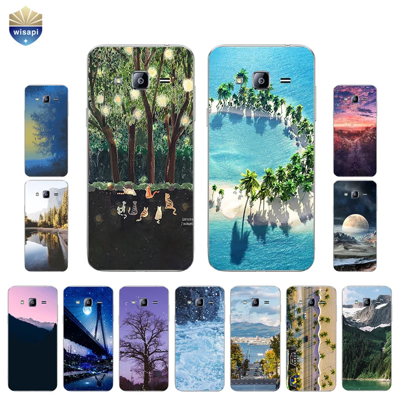 Чехол для телефона Note8 Samsung Galaxy J3 2016/2017 J3109 чехол J2 Prime мягкий TPU View World Design |