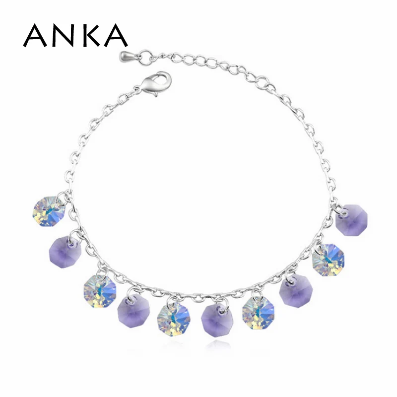 ANKA полный геометрический очаровательный Кристал женские браслеты для щиколотки подарок Кристаллы из Австрия#105880