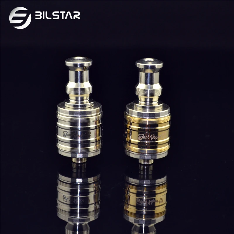 

Bilstar Trident RDA stainless steel Rebuildable Dripping Atomizer RBA 510 threading DIY vaporizer for Mechanical Mod, Box Mod