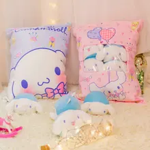 Сумка из 4 шт. кошка и 4 шт. мелодичный кролик маленькая игрушка плюшевая японская аниме фигурка кукла креативная Подушка Cinnamoroll подушка