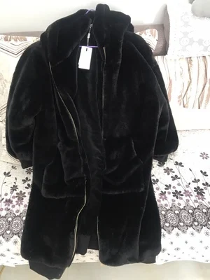 Новое зимнее женское меховое пальто, модное пальто из искусственного Бобра и кроличьего меха, толстое длинное Свободное пальто, меховые куртки с капюшоном, большие размеры A1728