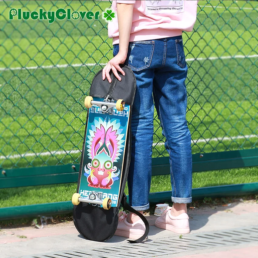 1 шт. черный скейтборд сумка для переноски 82x25 см Универсальный водостойкий двойной рокер скейтборд Longboard сумка/чехол Сумки для скейтборда