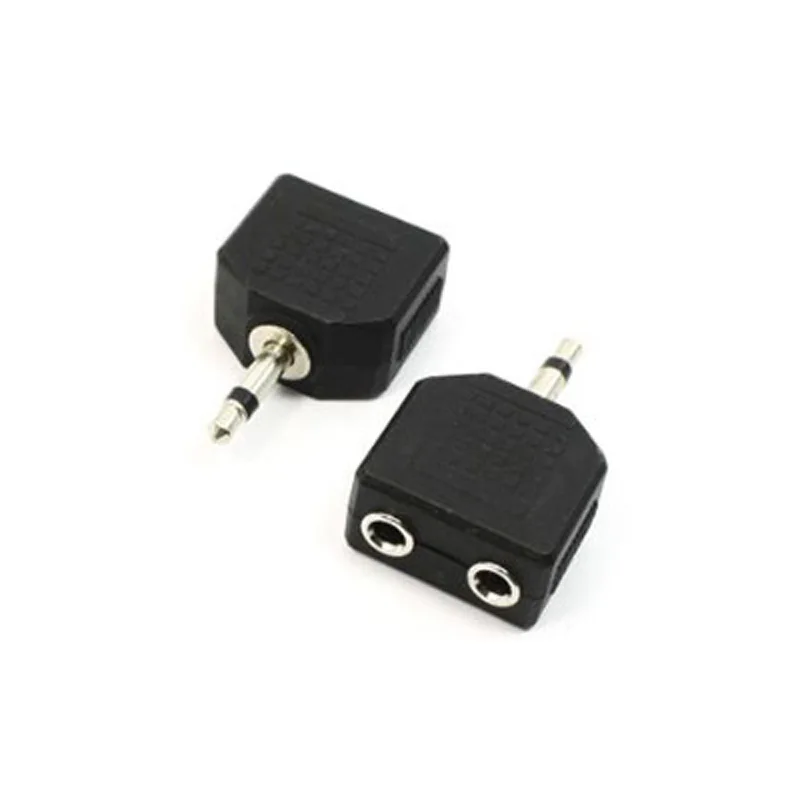 6 шт. 3 5 мм Моно аудио разъем на 2 порта адаптеры сплиттеры Black SGA998|Кабели VGA| |