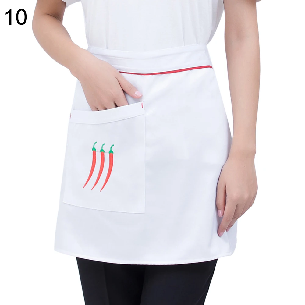 Portugal Flag Home Cooking Kitchen Half Body Waist Aprons Sewing Pocket Apron