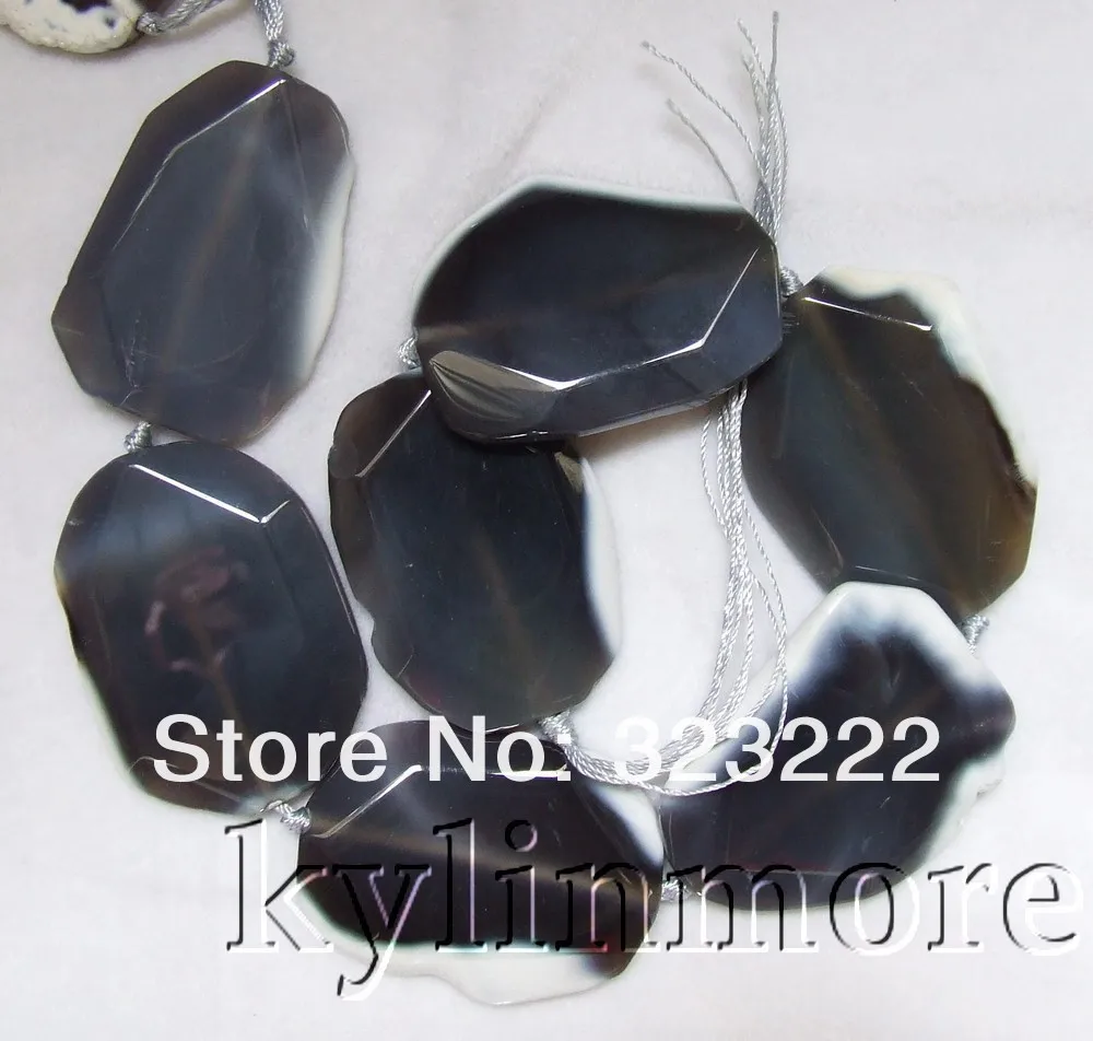 

40x55mm stone Gray Beads DIY 15.5