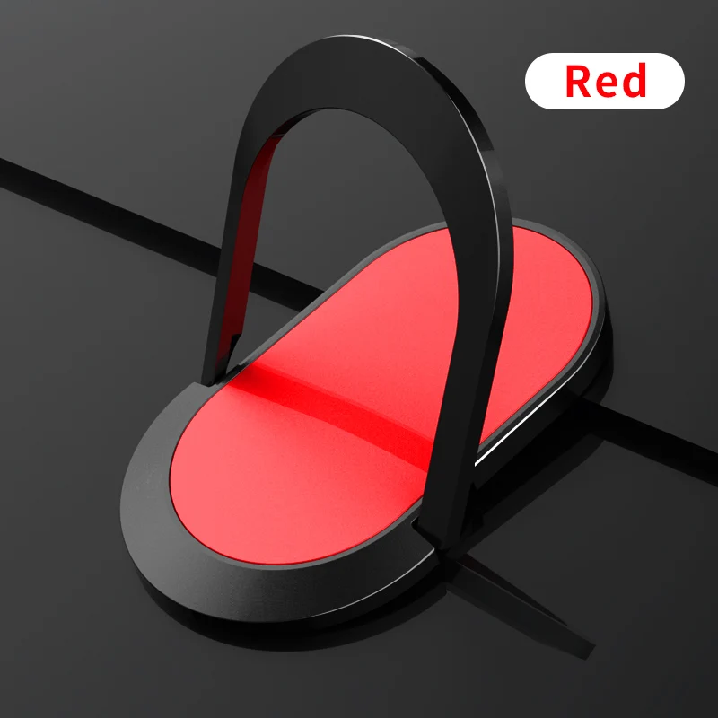 PZOZ Finger Ring Holder for Samsung S9 S8 General Phone ring 360 Degree phone stand Magnetic Car Bracket Stand Phone Accessories - Цвет: Red