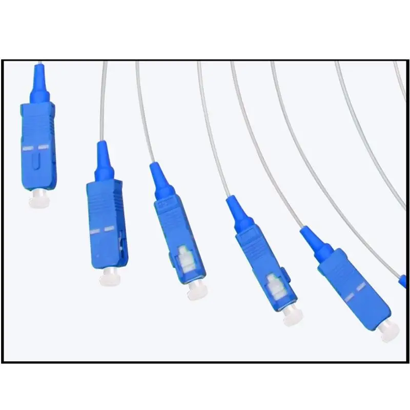 50 шт. SC UPC MINI PLC 1X4 одномодовый волоконно оптический сплиттер Бесплатная
