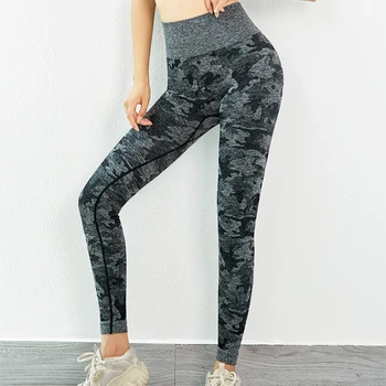 

CHRLEISURE Sexy High waist Fitness leggings woman Camouflage print elasticity pants Slim workout leggings