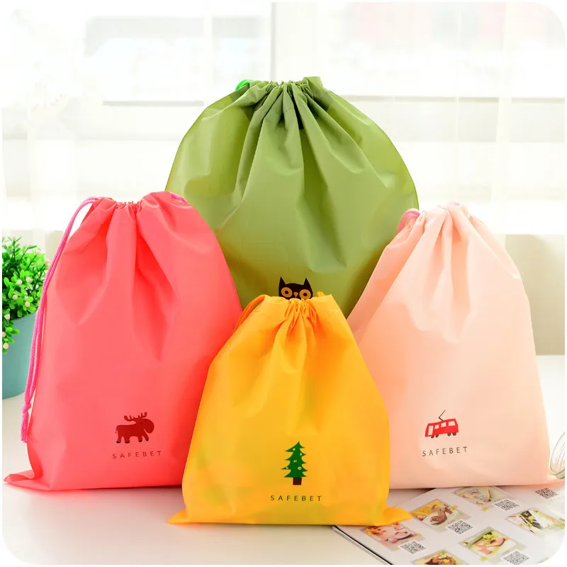 Portable Drawstring Pouch Travel Storage Bag Clothes Luggage Bags Shoe Bag· 