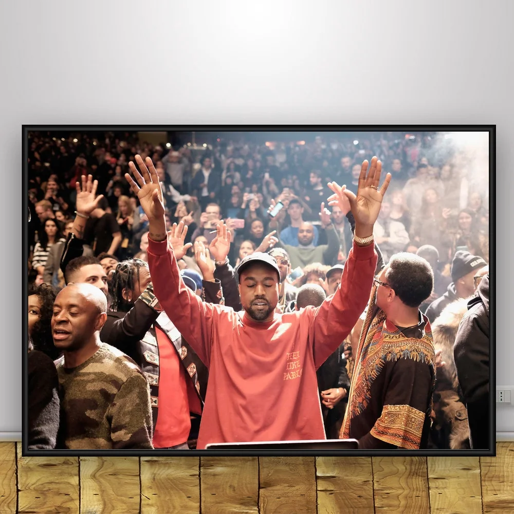 

Kanye West Art Silk Fabric Psychedelic Poster Print Classic Wall Home