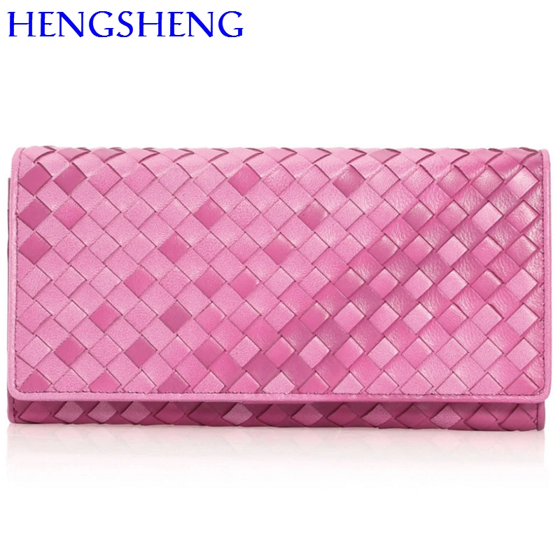 

Hengsheng Newly design sheepskin women wallet with 100% genuine leather ladies wallet women handbag wallet of red female wallet