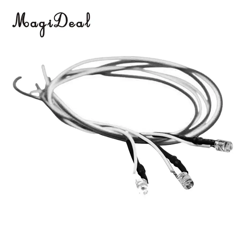 MagiDeal 5Pcs LED Light Cool Lighting Wire Cable for Sand Table Train Railroad Diorama Architecture Park Garden Lamp DIY Accs