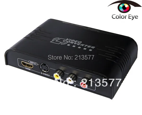 Конвертер LKV363A 1080P/720P CVBS/S Video + HDMI в AV/S видео на со сканером/одновременным