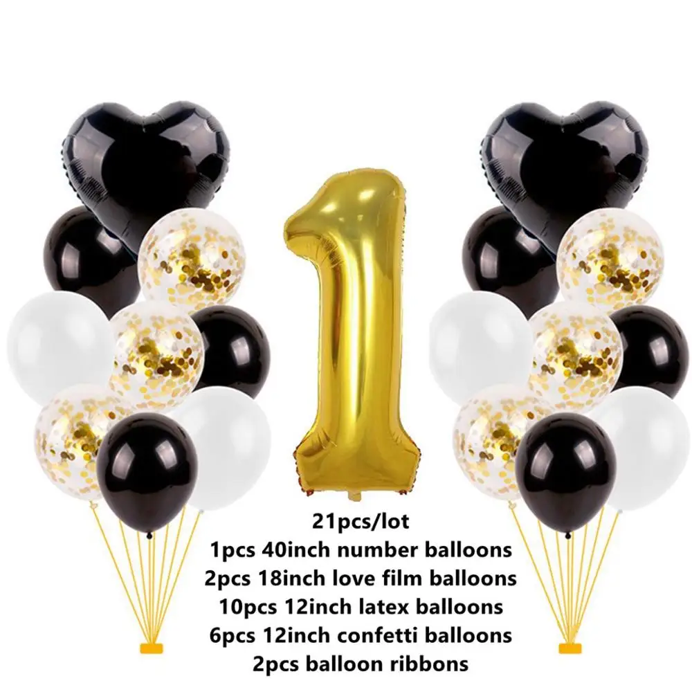 Taoup большой 40 дюймов номер один первый 1st воздушные шары набор латексные шары Декор день рождения наборы; детский душ Декор сувениры я один - Цвет: Balloons Set 3