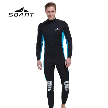 

SBART Men Scuba Diving Wetsuit Kite Surfing Snorkeling Full Body Swimwear Water Sports Triathlon Spearfishing Suit 3mm Neoprene
