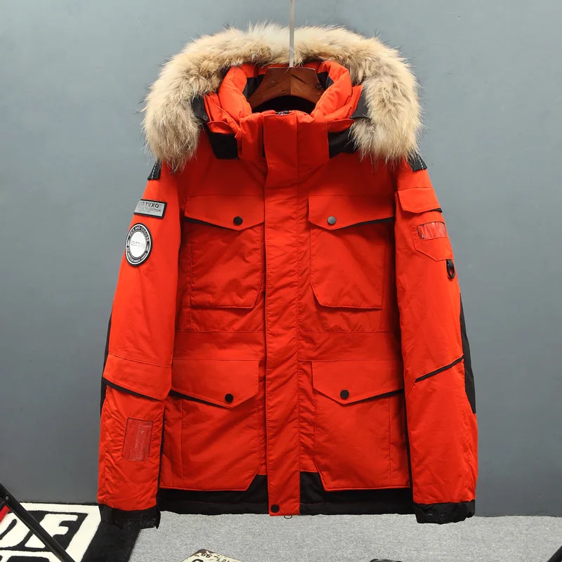 2018 HOT New Winter Parka 90% White Duck Down Men Down Jacket Real Rabbit Raccoon Hood Men's Down Coat Good Quality 2018 HOT New Winter Parka 90% White Duck Down Men Down Jacket Real Rabbit Raccoon Hood Men's Down Coat Good Quality