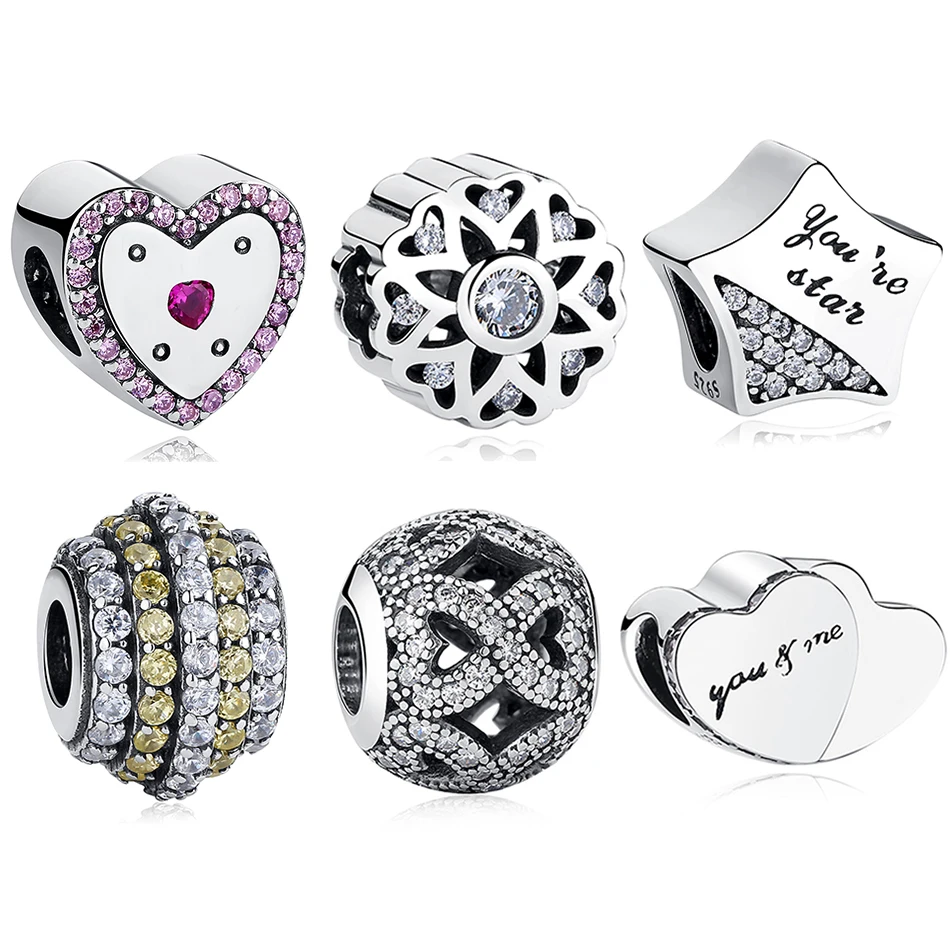 Buy 2018 Silver Charms Beads Fit Pandora Charm