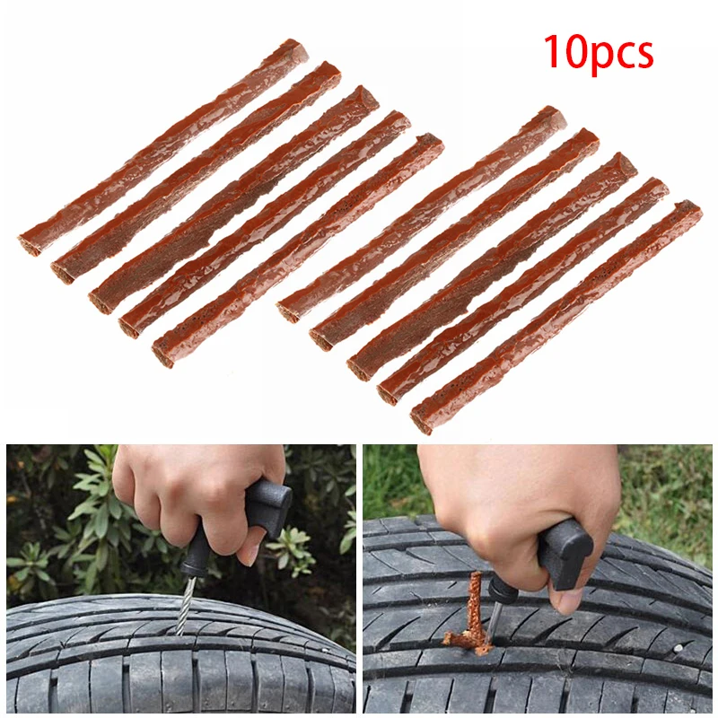 

10PCS Car Tire Repair Supplies Tires Tendon Strips Vacuum 10 * 6cm