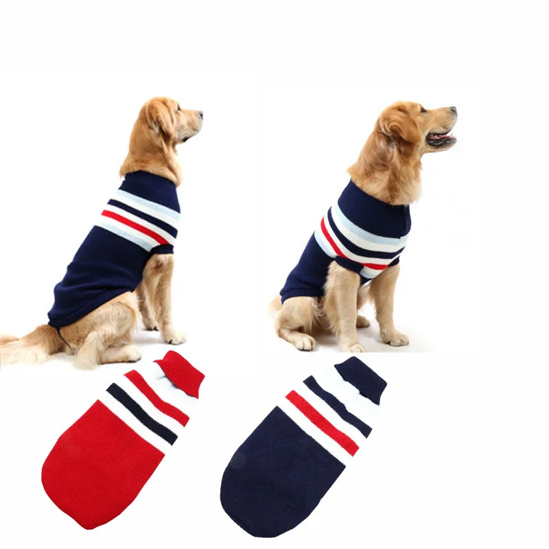

Pet Dog Sweaters For Autumn Winter Warmly Dog Clothes Golden Retriever Labrador Winter Coat Sweaters For Medium Bog Dog TMPC006