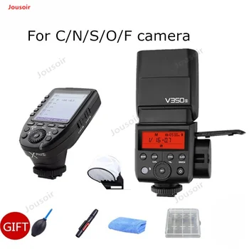 

Godox V350 TTL HSS 1/8000s Speedlite Flash with Built-in 2000mAh Li-ion Battery with Xpro-S Flash Transmitter+GIFT CD50 T03