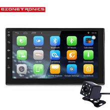 Support DAB 2 Din Android 7.1 Car (NO)DVD player GPS+Wifi+Bluetooth+Radio+Quad Core Steering-wheel Rear View Camera 7 inch 1024