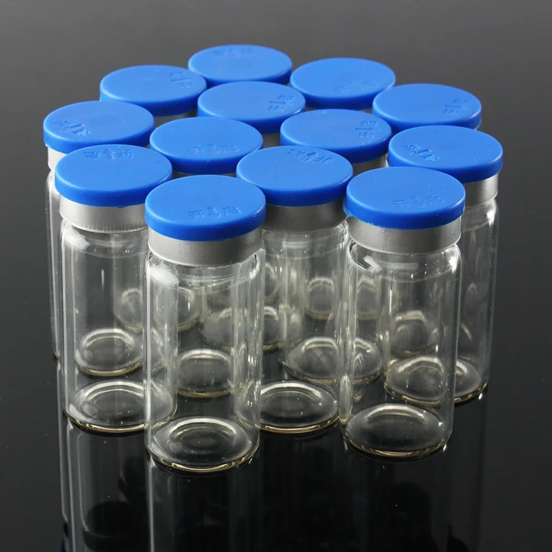 KiWarm 100 قطعة/المجموعة 10 ml فارغة الزجاج صناديق قوارير مع سدادة الأختام زجاجات مستحضرات التجميل DIY واضح شفاف الزجاج الجرار حاويات