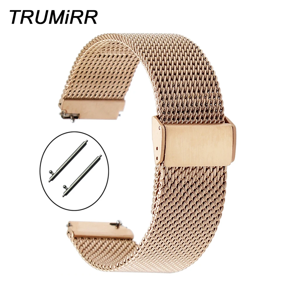 18 Mm Rilis Cepat Milanese Watch Band untuk DW Daniel Wellington Mesh  Stainless Steel Strap Gelang Hitam Rose Gold perak|band balance|watch band  toolband neckties - AliExpress