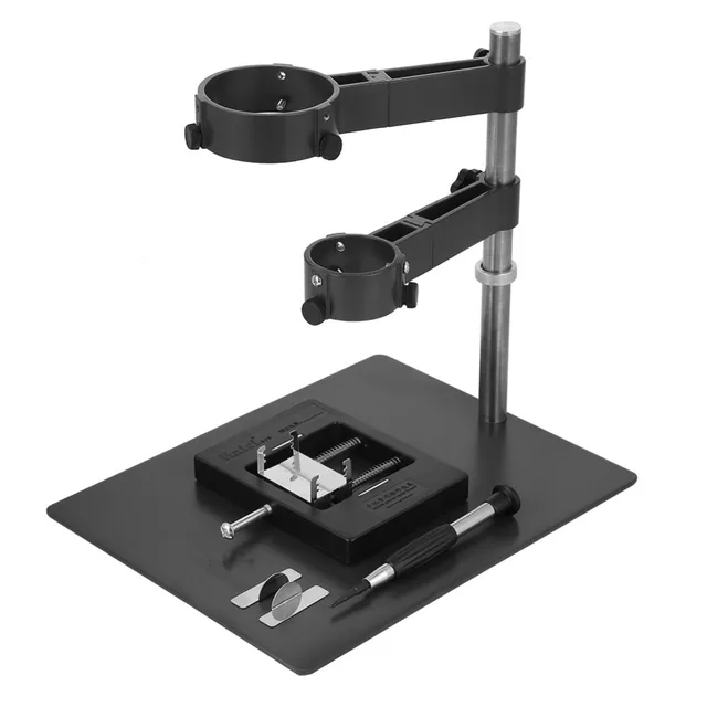 1 Set Hot Air Gun Clamp Stand Repair Platform For BGA Rework Reballing Station Adjustable Desktop Hand Held Heat Gun Power Tools