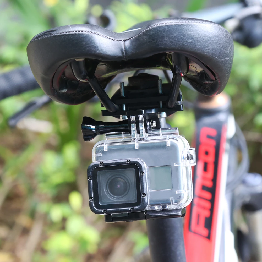 Съемка велосипедный велосипед Подушка Клип держатель крепление для GoPro Hero 8 7 6 5 Xiaomi Yi 4 к Sjcam Sj4000 Eken H9 Go Pro Hero 6 5 аксессуар