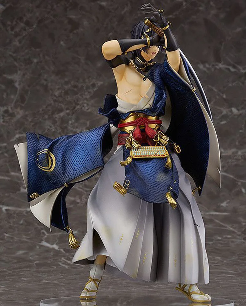 Anime Touken Ranbu Online PVC Action Figure Toys Sword Art Online Fighting Mikazuki Munechika Figuras Dolls Brinquedos 22cm  (3)