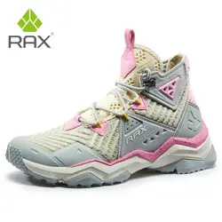 RAX/Женская воздухопроницаемая обувь для бега походные ботинки женские спортивные кроссовки Легковесный горный ботинки прогулочная обувь