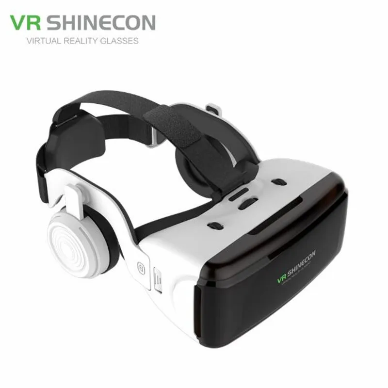 Casque stéréo Original de casque de carton de VR Google de boîte de lunettes de la réalité virtuelle 3D de VR pour le Smartphone d'ios Android, culbuteur de Bluetooth