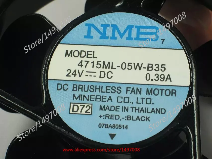 NMB MAT 4715ML 05W B35 D72 DC 24V 0.39A 120x120x38 мм вентилятор охлаждения сервера|nmb-mat| |